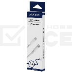 Кабель Maxvi MC-A20 white Type-C - Type-C, 2A ток макс. нагрузки 2А, макс. напряжение 5V, длина кабеля 1м, материал PVC, белый, фото2