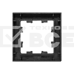 Рамка 1 - местная Эпика EKF UP1-FPB-01 черная, пластик, фото5