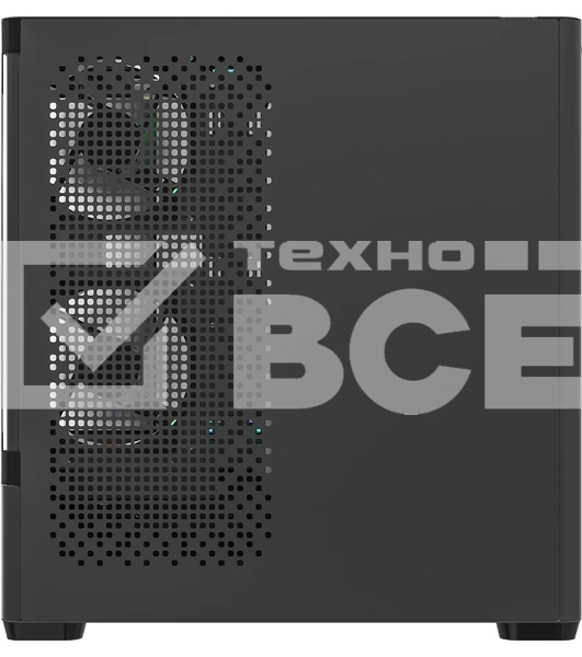 Корпус Formula Crystal U1M черный без БП mATX 1xUSB3.0 1xUSB3.1 audio bott PSU