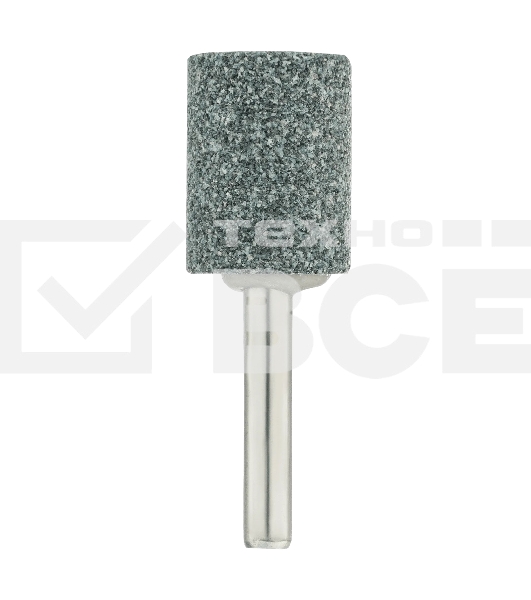 Шарошка абразивная Denzel цилиндр, 19 x 25 мм, для дрели, хвостовик d6 мм, 63С