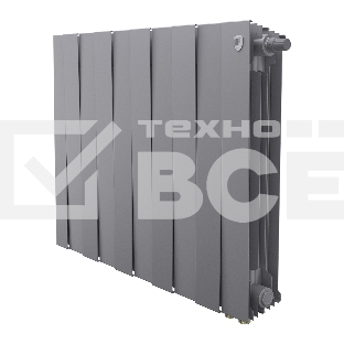 Радиатор биметаллический Royal Thermo PianoForte 500 Серебристый VR80 - 10 секц.