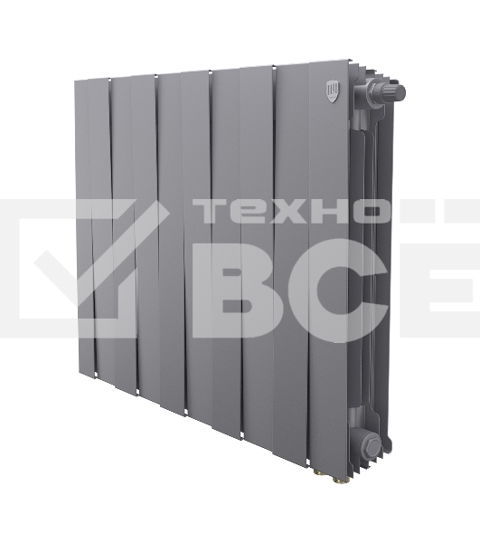 Радиатор биметаллический Royal Thermo PianoForte 500 Серебристый VR80 - 10 секц.