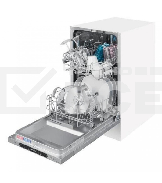 Встраиваемая посудомоечная машина Maunfeld MLP4249G02, серебристый, 44.8 см, 9 компл., 49 дБ, класс A++