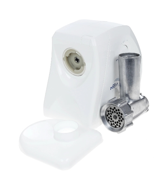 Мясорубка электрическая Ротор Альфа ЭМШ 35/250-2 белый, 1500 Вт, 0.6 кг/мин, защита от перегрузки, насадки - 4