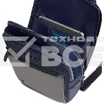 Рюкзак слинг мужской Piquadro Orion CA6625S136/BLU синий ткань/натур.кожа, фото2