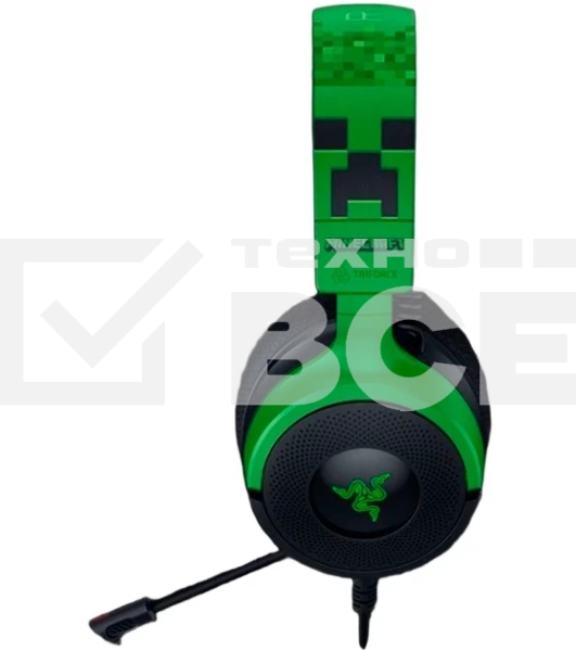 Гарнитура Razer Kraken V4 X зеленый/чёрный, проводная, подсветка