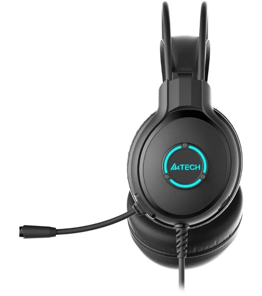 Гарнитура A4Tech Fstyler FH300U чёрный, проводная, USB, подсветка