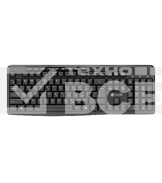 Клавиатура + мышь Oklick/Оклик 225M клав:черный мышь:черный USB беспроводная Multimedia