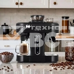 Кофеварка рожковая Kitfort КТ-7375 черный, исп. кофе - зерновой/молотый, 0.75 л, 1150 Вт, 15 бар, фото3