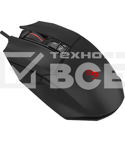 Мышь проводная A4Tech Bloody W65 Max Mini черный, 12000 dpi, USB, кнопки - 9