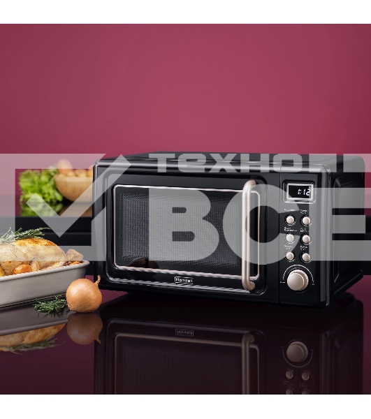 Микроволновая печь Rondell RDE-1850 черный, 20 л, 700 Вт, переключатели - поворотный механизм/кнопки