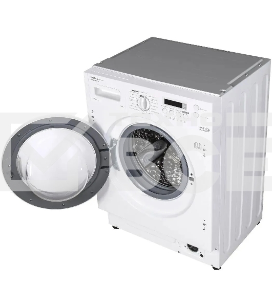 Встраиваемая стиральная машина HOMSair WMB1486WH белый, загрузка фронтальная 8 кг, 6 кг - сушка, 1400 об/мин, класс: A