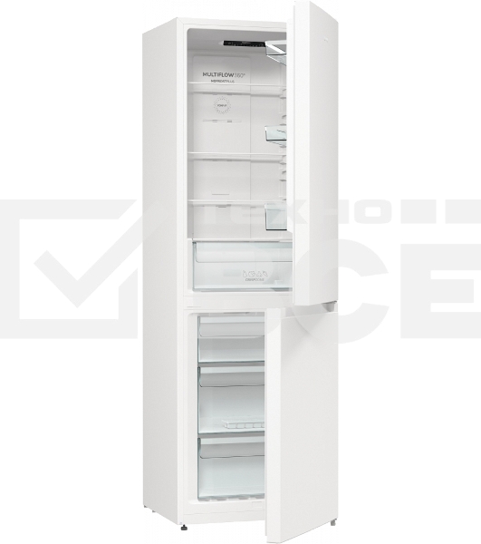 Холодильник Gorenje NRK619EEW4 белый двухкамерный 203/99л морозилка снизу, No Frost