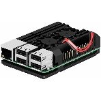 Корпус ACD RA503 Aluminum Case with Double Fans for Raspberry Pi 4B, черный, фото 1