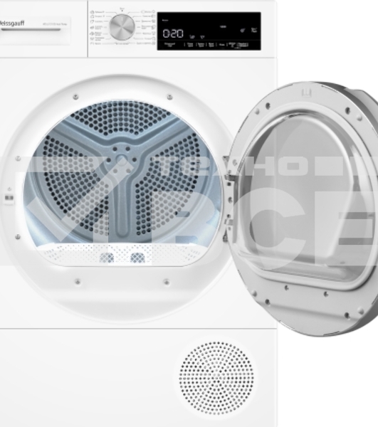 Сушильная машина Weissgauff WD 63121 DS Heat Pump белый, 10 кг, сушка - тепловой насос, программ - 15, 59.6 x 84.5 x 60.9 см
