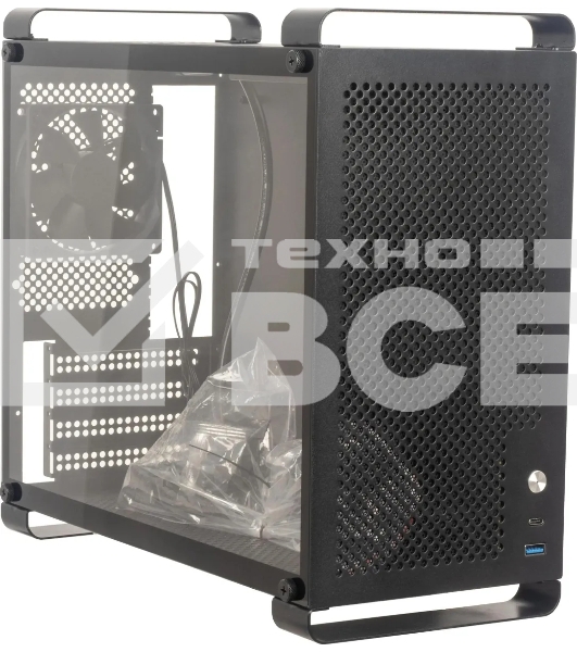 Компьютерный корпус Accord ACC-GCUB4 черный без БП mATX 1x92мм 1xUSB 3.0 1xUSB3.1 audio