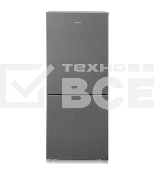 Холодильник Бирюса W6141 графит двухкамерный 165/60л морозилка снизу