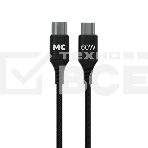 Кабель MORE CHOICE (4620202554093) K69aa 2м USB 3.0A PD 60W для Type-C Type-C- 2м, черный, фото 1