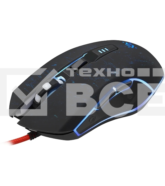 Мышь проводная Defender Draglen GM-907 черный, 7200 dpi, USB, кнопки - 6