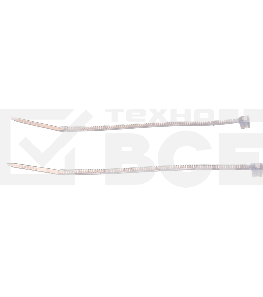 Нейлоновые стяжки Fortisflex КСС 3х100 мм белый 100 штук