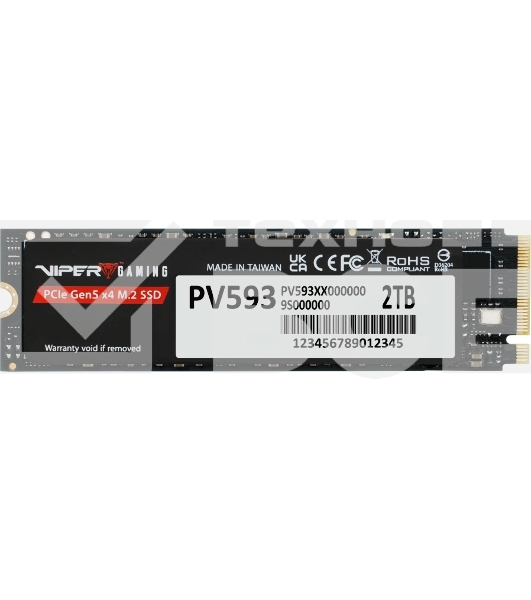 Накопитель SSD PATRIOT M.2 PCIE 2Tb 2280 NVMe PV593P2TbM28H