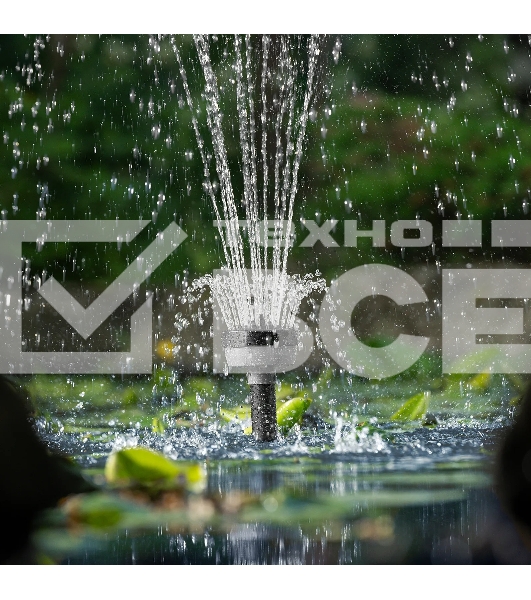 Насос фонтанный Denzel FNP90-39, 92 Вт, подъем 3,9 м, 3200 л/ч, колокольчик/каскад/гейзер