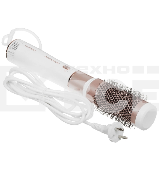 Фен-щетка Polaris PHSB-1214Mi белый/розовое золото