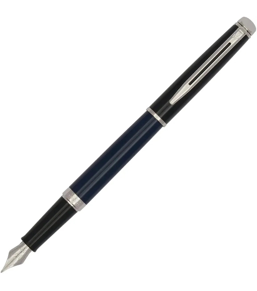 Ручка перьевая Waterman Hemisphere Colour Blocking (2202847) Blue/Black CT, F, сталь нержавеющая, подарочная коробка