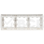 Рамка 3-м IEK BR-M32-12-K91 BRITE РУ-3-БрАБ арктич. бел./бел., фото2