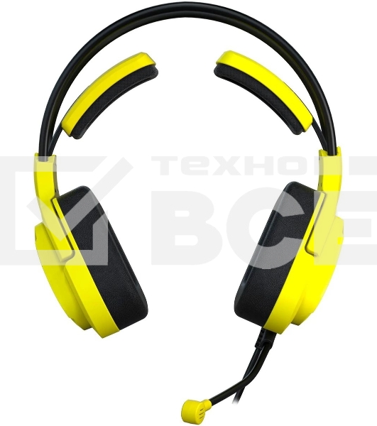 Гарнитура проводная с микрофоном A4Tech Bloody G575 Punk желтый/черный 2м мониторные USB оголовье (G575 PUNK)