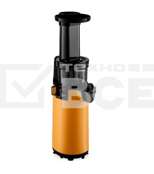 Соковыжималка BRAYER 1706BR-YE жёлтый, шнековая вертикальная, 130 Вт, 600 мл, электронное, реверс