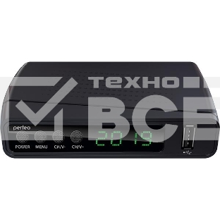 Приставка для цифрового ТВ Perfeo STREAM черный, DVB-T2, DVB-T, DVB-C, HDMI, USB 2.0 х2
