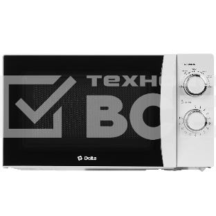 Микроволновая печь Delta DL-88L20 белый, 20 л, 700 Вт, переключатели - поворотный механизм