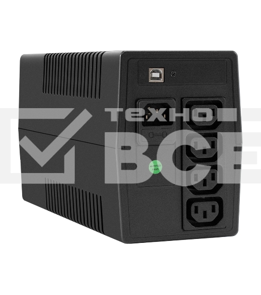 Источник бесперебойного питания ExeGate Smart LB-650.LCD.AVR.4C13.USB (650VA/390W, LCD, AVR, 4*C13, USB, батарея 12V 7Ah, черный)