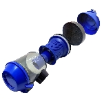 Пылесос Ginzzu VS427 черный/синий, 340/1800 Вт, уборка сухая, пылесборник контейнер 2,5 л, фото6