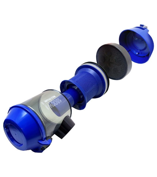 Пылесос Ginzzu VS427 черный/синий, 340/1800 Вт, уборка сухая, пылесборник контейнер 2,5 л