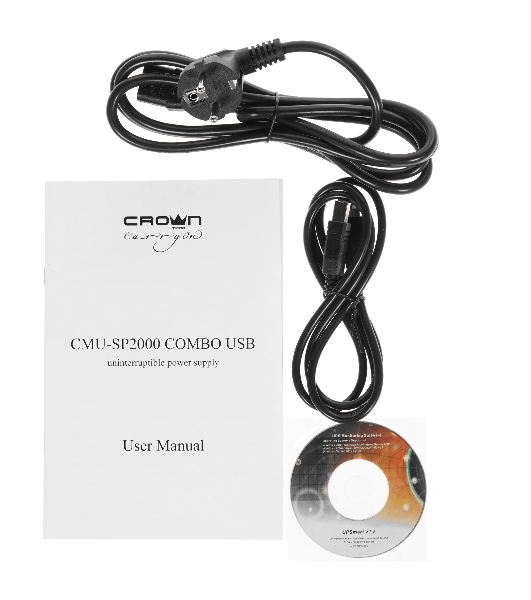 Источник бесперебойного питания Crown CMU-SP2000COMBO USB/2000 ВА/1200 Вт/9 x IEC 320 C13 (компьютерная)