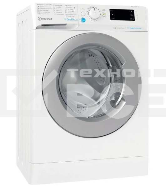 Стиральная машина Indesit BWSE 81293X WSV RU белый, загрузка фронтальная 8 кг, 1200 об/мин., класс: А