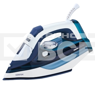 Утюг Centek CT-2319 Blue 1800Вт, антипригарное покрытие, мощный паровой удар, самоочистка, 180мл     