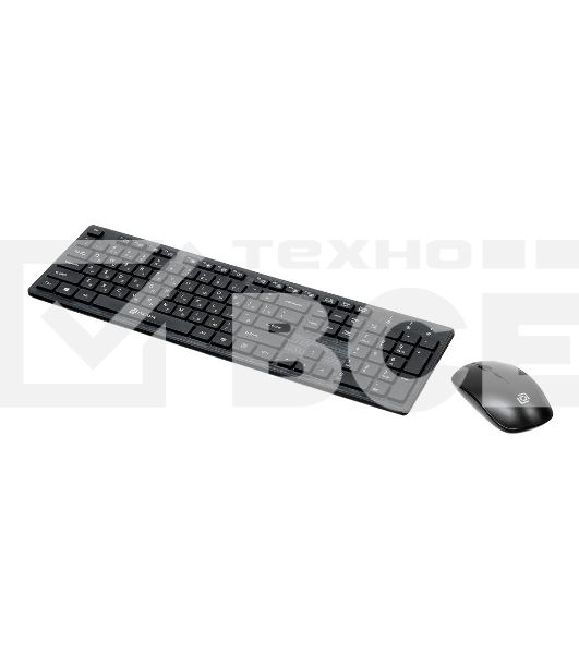 Клавиатура + мышь Oklick 240M черный USB Беспроводная 2.4Ghz
