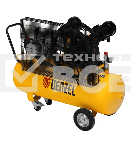 Компрессор воздушный рем. привод BCV 4000-T/100, 4,0 кВт, 100 литров, 690 л/мин Denzel