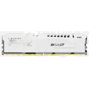 Оперативная память Kingston Fury Beast, DDR5, 16GB (1x16GB), 6000MHz, CL36, с радиатором, белый