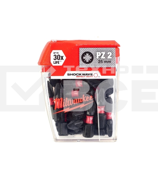 Насадка Milwaukee SHOCKWAVE PZ2 25мм 25шт 4932430864