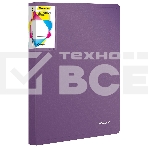 Папка на 2-х кольцах Silwerhof Perlen 271957-73 A4 1мм кор.38мм внутр. с вставкой сиреневый металлик, фото 1