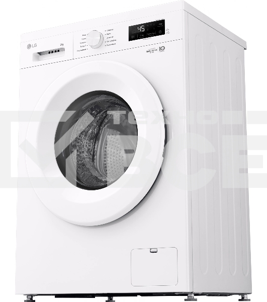 Стиральная машина LG F2Y1HS3W белый, загрузка фронтальная 7 кг, 1200 об/мин., класс: А