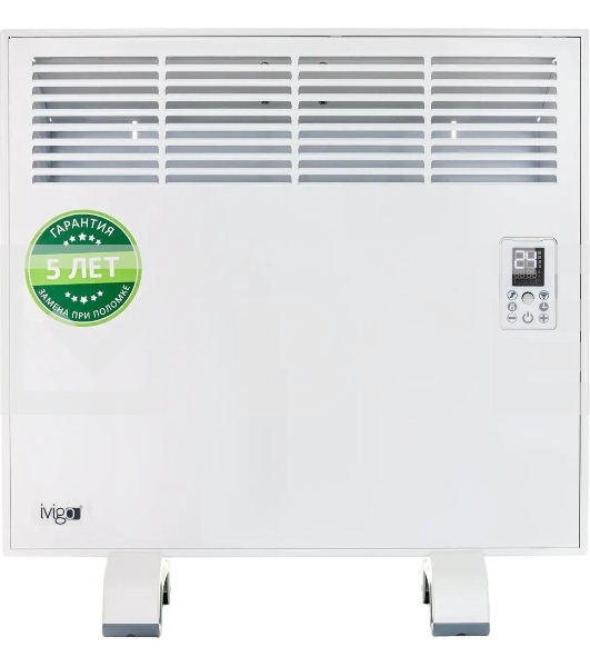 Конвектор IVIGO EPK-Pro Wi-Fi EPK4550P07, белый, 750 Вт, 8 м2, с терморегулятором, Wi-Fi