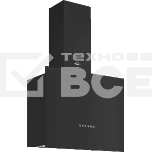 Вытяжка каминная Elikor Метеорит 60П-700-Э4Д черный, управление электронное (1 мотор)