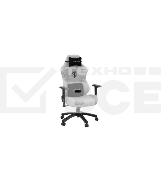 Кресло игровое Anda Seat Phantom 3, цвет серый, размер L (90кг), материал ткань (модель AD18)