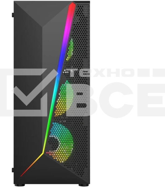 Корпус Bloody BD-CC106F черный без БП ATX 4x120mm 1xUSB2.0 1xUSB3.0 audio bott PSU