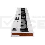 Клавиатура MIDI [231541] Arturia [KeyLab Essential 88 mk3 White] 88 клавиш, LCD дисплей, 9 энкодеров, 8 пэдов, 9 фейдеров, 12 кнопок управления, колеса высоты тона и модуляции, 1/4
